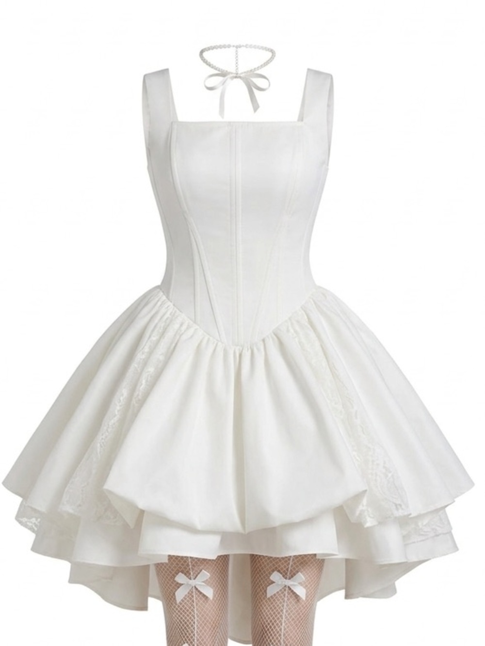 A-Line Square Neckline Sleeveless Short/Mini Matte Satin Cocktail Dress